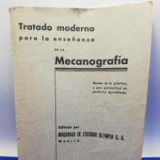Antigüedades: TRATADO MODERNO PARA LA ENSEÑANZA DE LA MECANOGRAFÍA. MÁQUINAS DE ESCRIBIR OLYMPIA S. A.