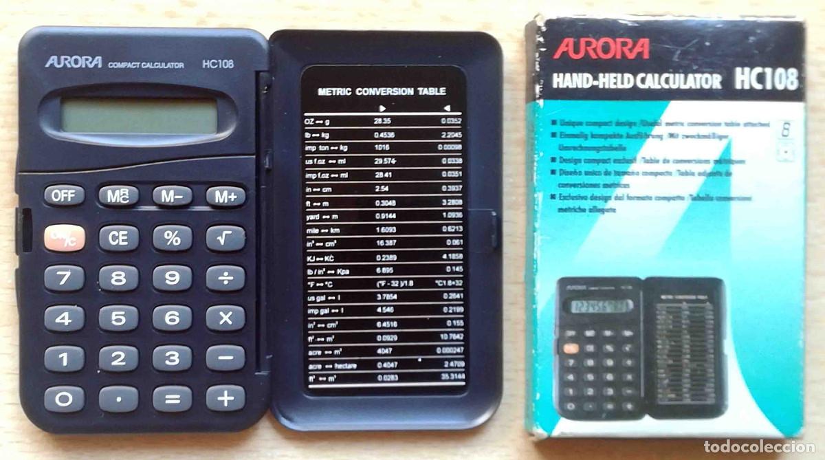 Antig&uuml;edades: Calculadora Aurora Hand-Held Calculator HC 108 Funcionando. - Foto 1