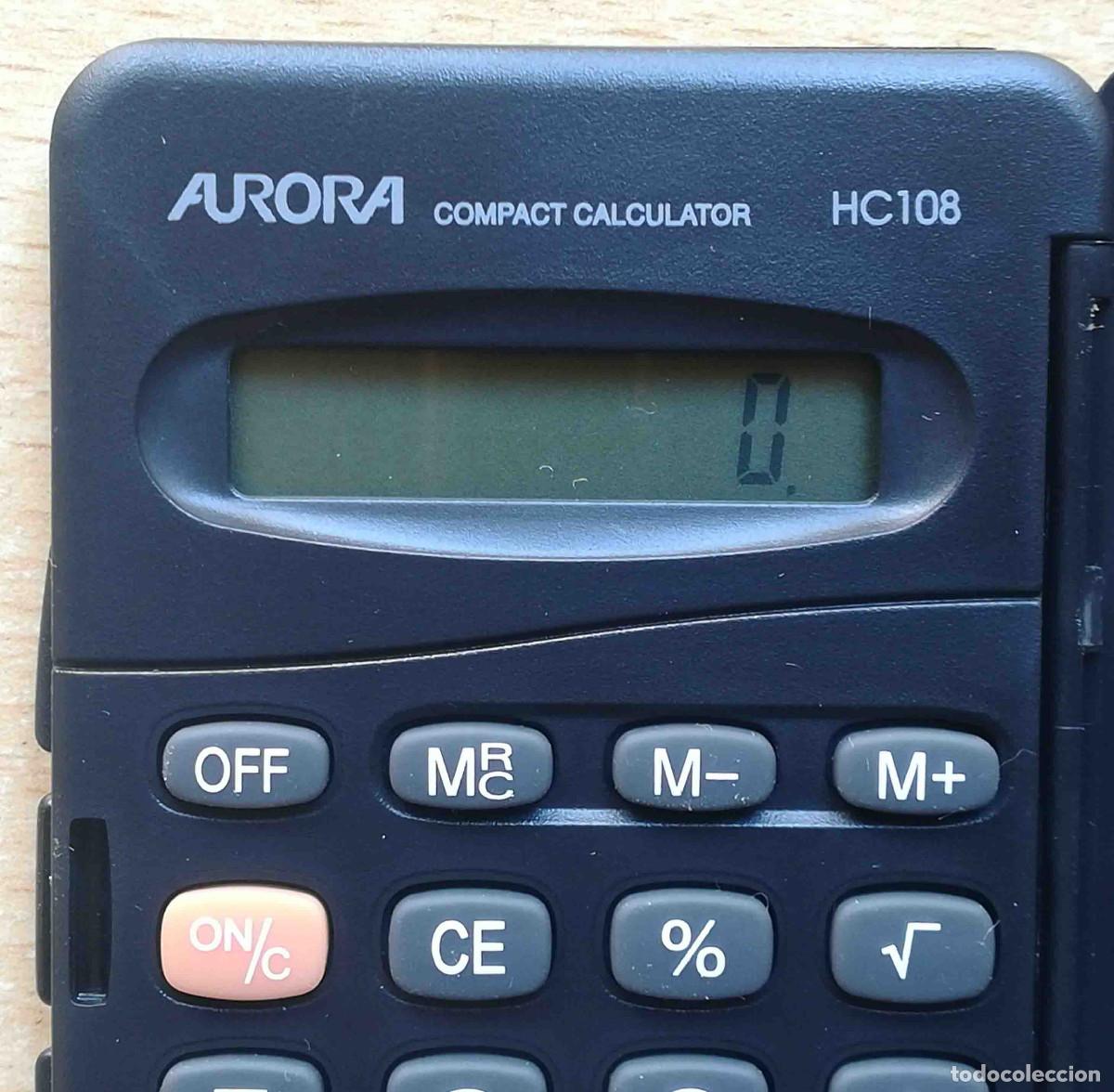 Antig&uuml;edades: Calculadora Aurora Hand-Held Calculator HC 108 Funcionando. - Foto 2
