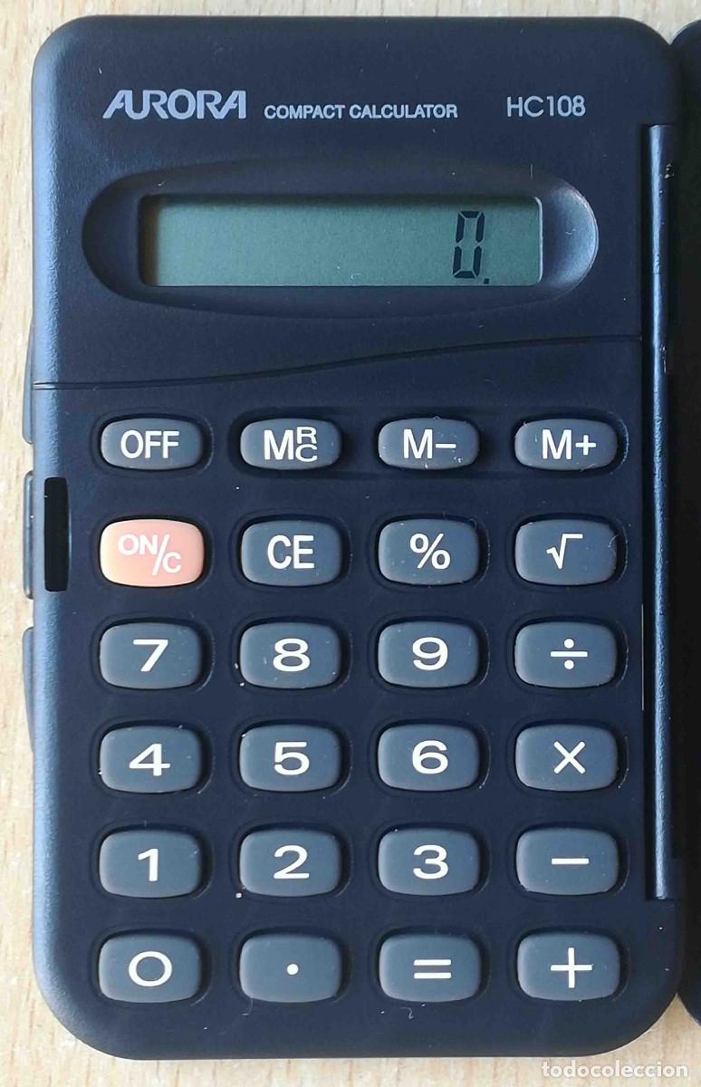 Antig&uuml;edades: Calculadora Aurora Hand-Held Calculator HC 108 Funcionando. - Foto 3