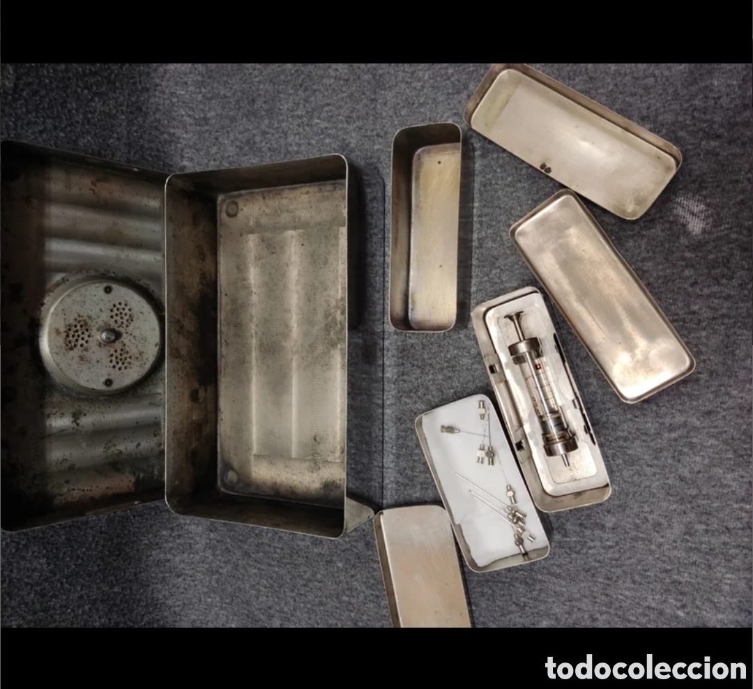 Antig&uuml;edades: Lote cajas cromadas esterilizaci&oacute;n - Foto 6