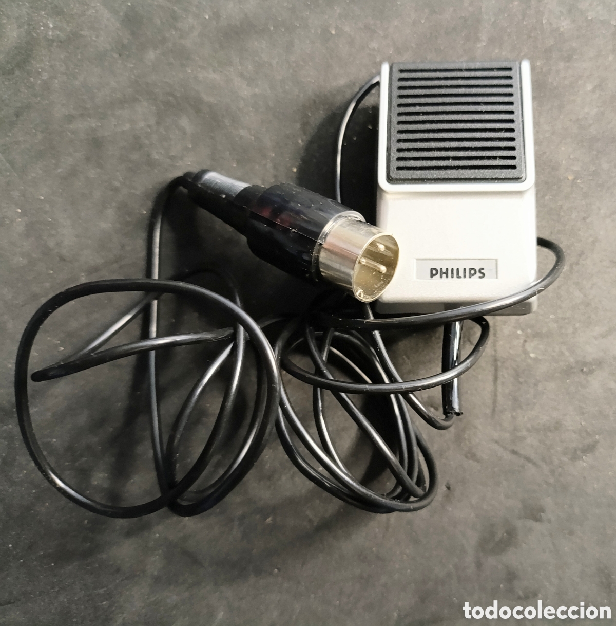 Antig&uuml;edades: Mini micr&oacute;fono Philips con su funda original .a&ntilde;os 70 - Foto 2