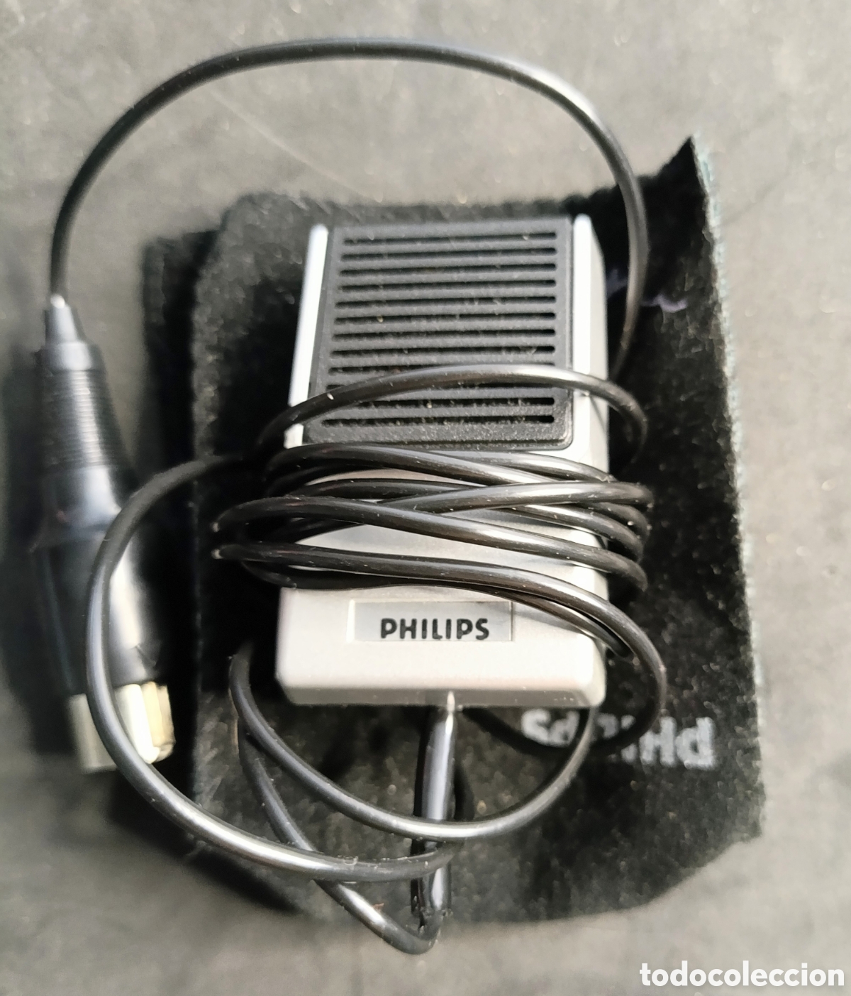 Antig&uuml;edades: Mini micr&oacute;fono Philips con su funda original .a&ntilde;os 70 - Foto 4