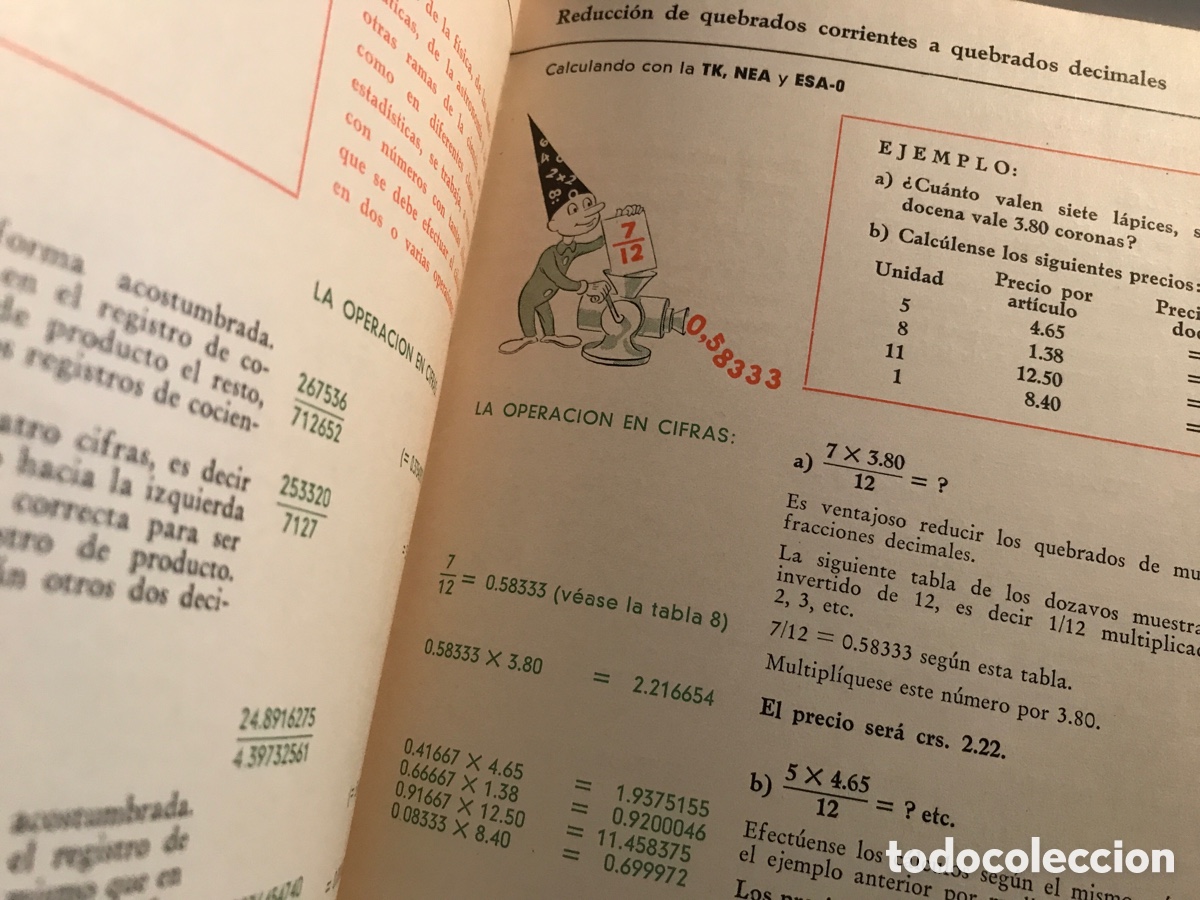 Antig&uuml;edades: Manual de c&aacute;lculo para m&aacute;quinas Facit - Foto 5