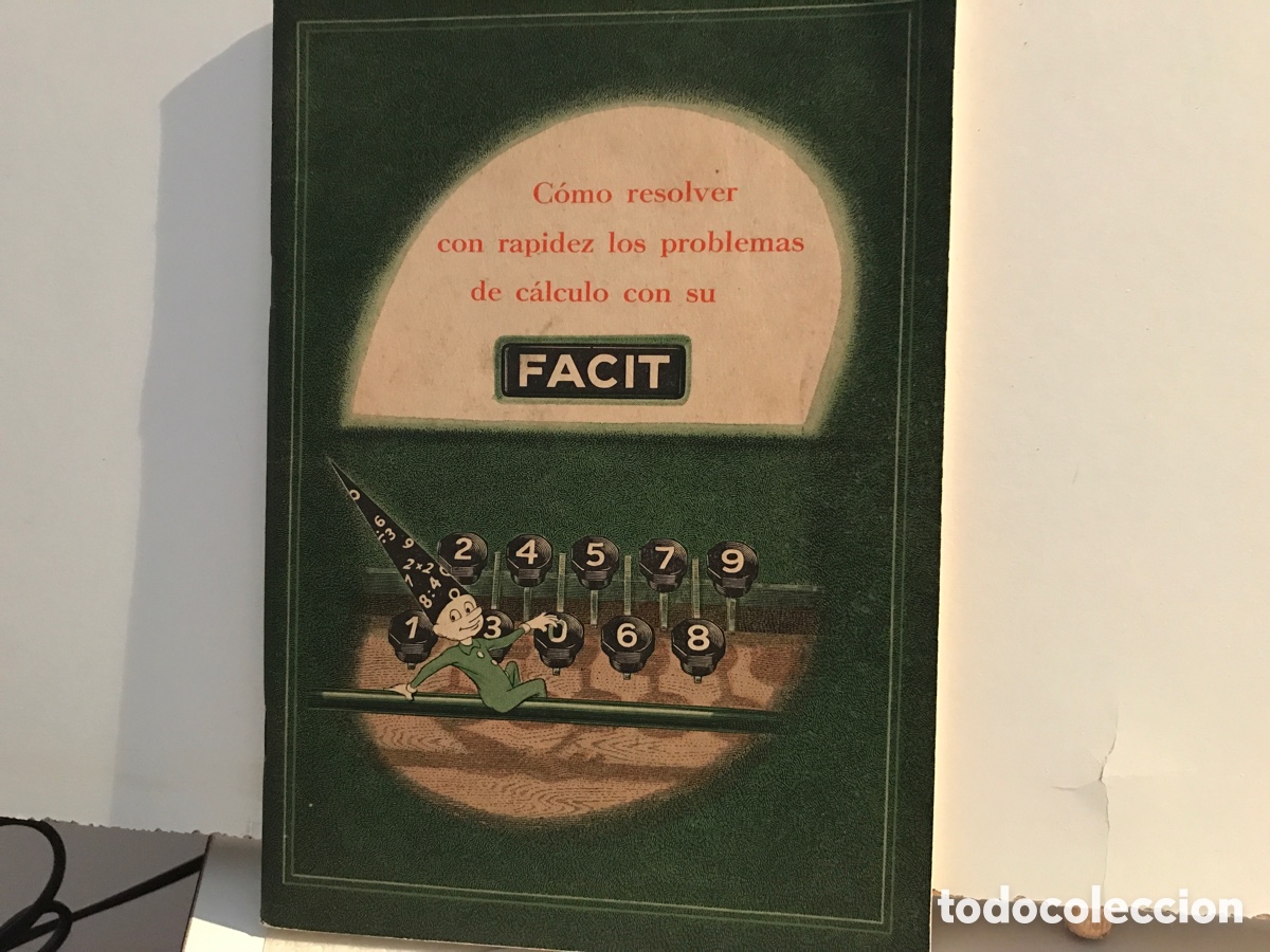 Antig&uuml;edades: Manual de c&aacute;lculo para m&aacute;quinas Facit - Foto 1