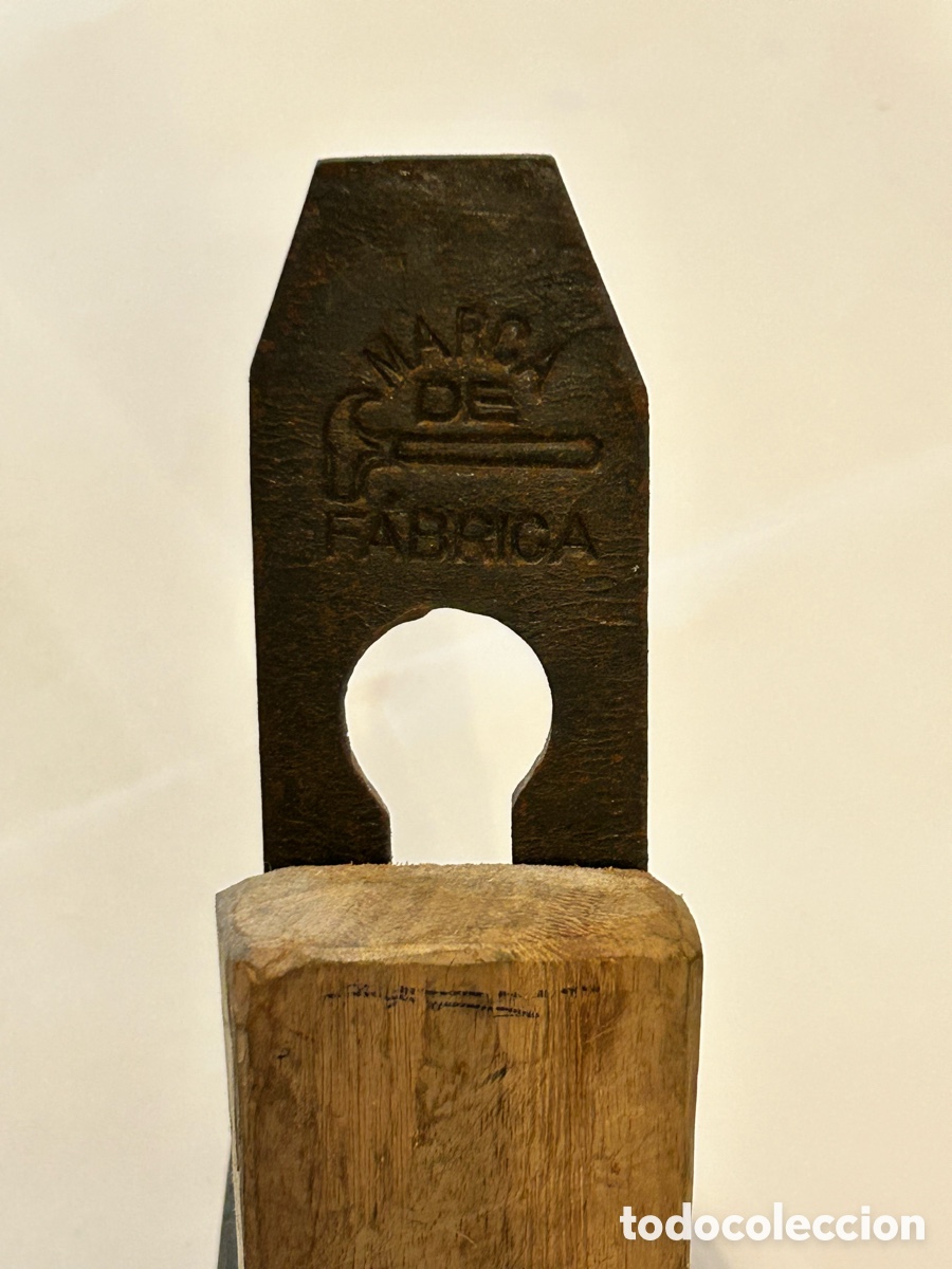 Antig&uuml;edades: ANTIGUO CEPILLO O GARLOPA DE CARPINTERO - Foto 7