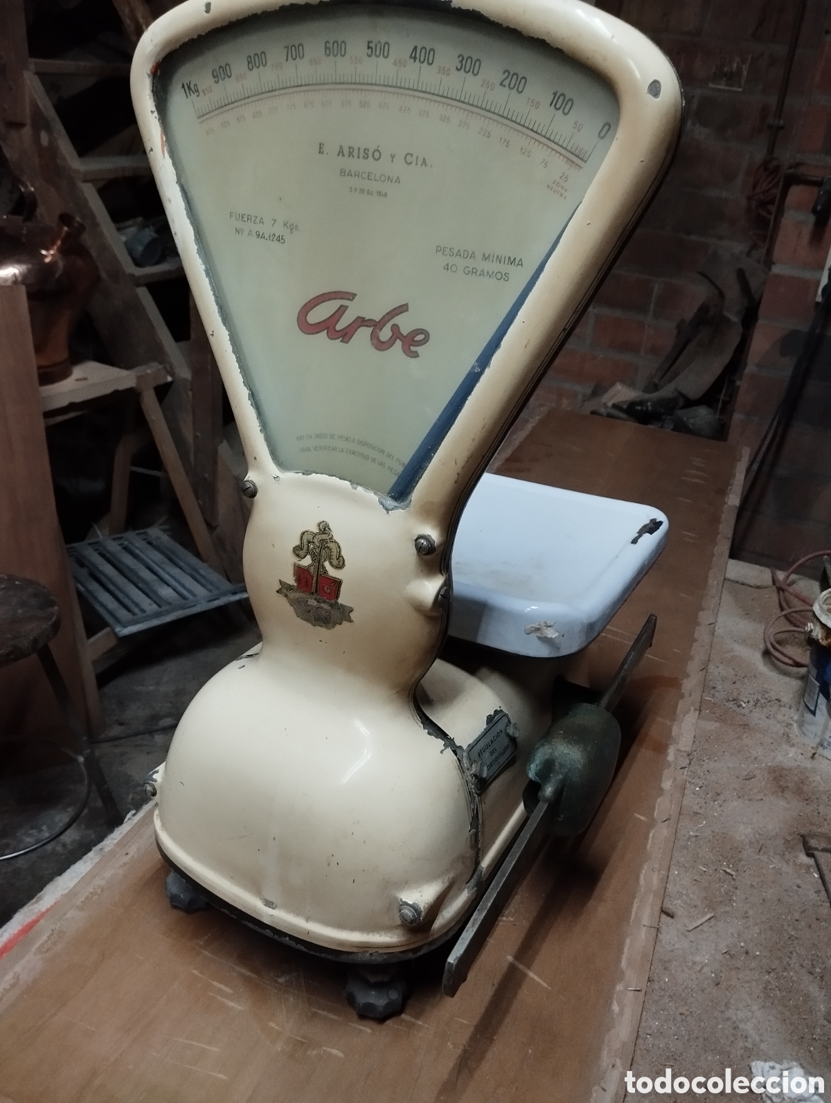 Antig&uuml;edades: Bascula antigua - Foto 5