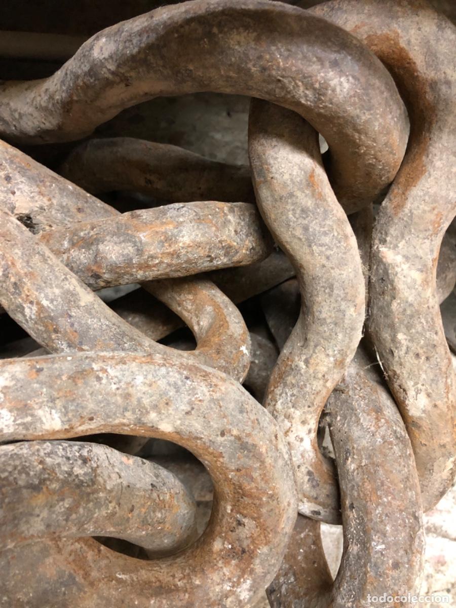 Antig&uuml;edades: Antigua CADENA artesanal de anclaje de barco - Foto 3