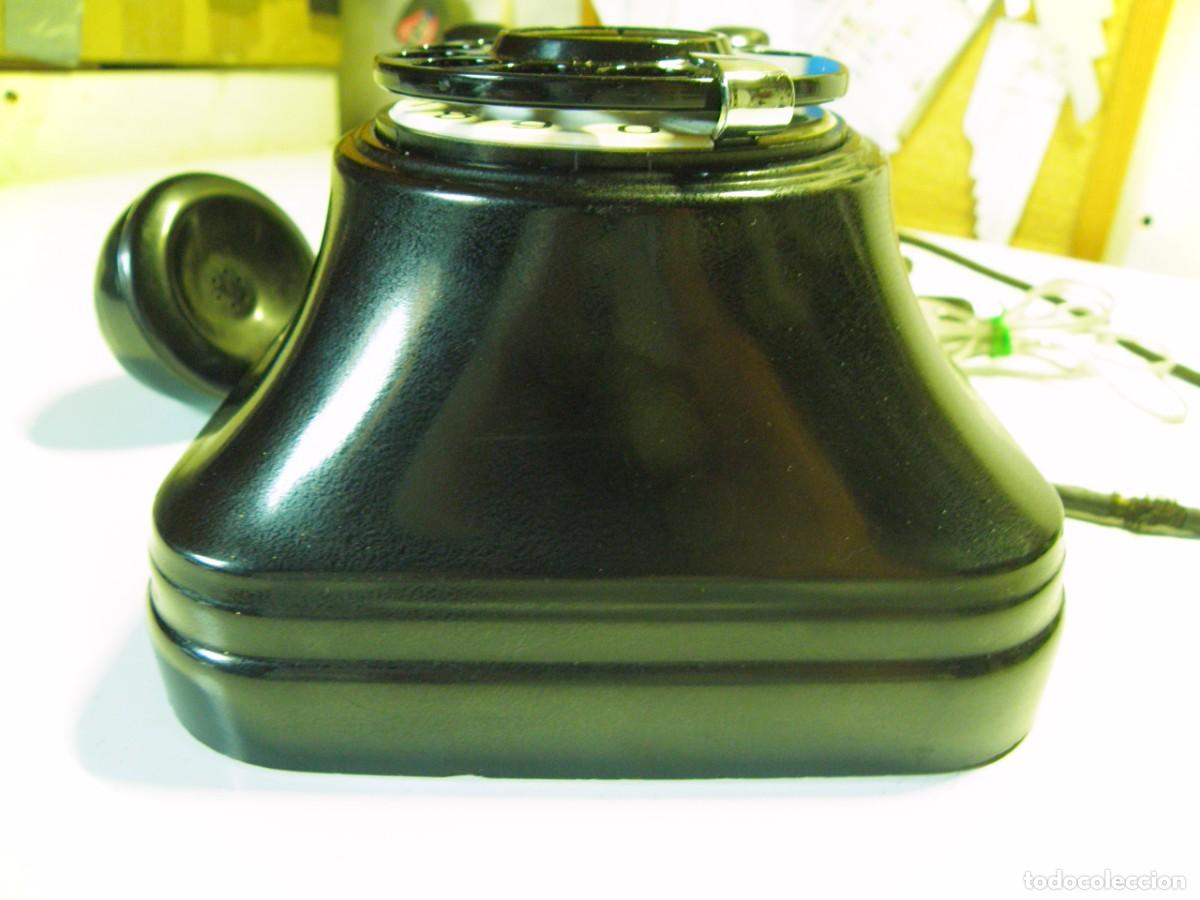 Tel&eacute;fonos: Telefono de baquelita negro - Foto 2