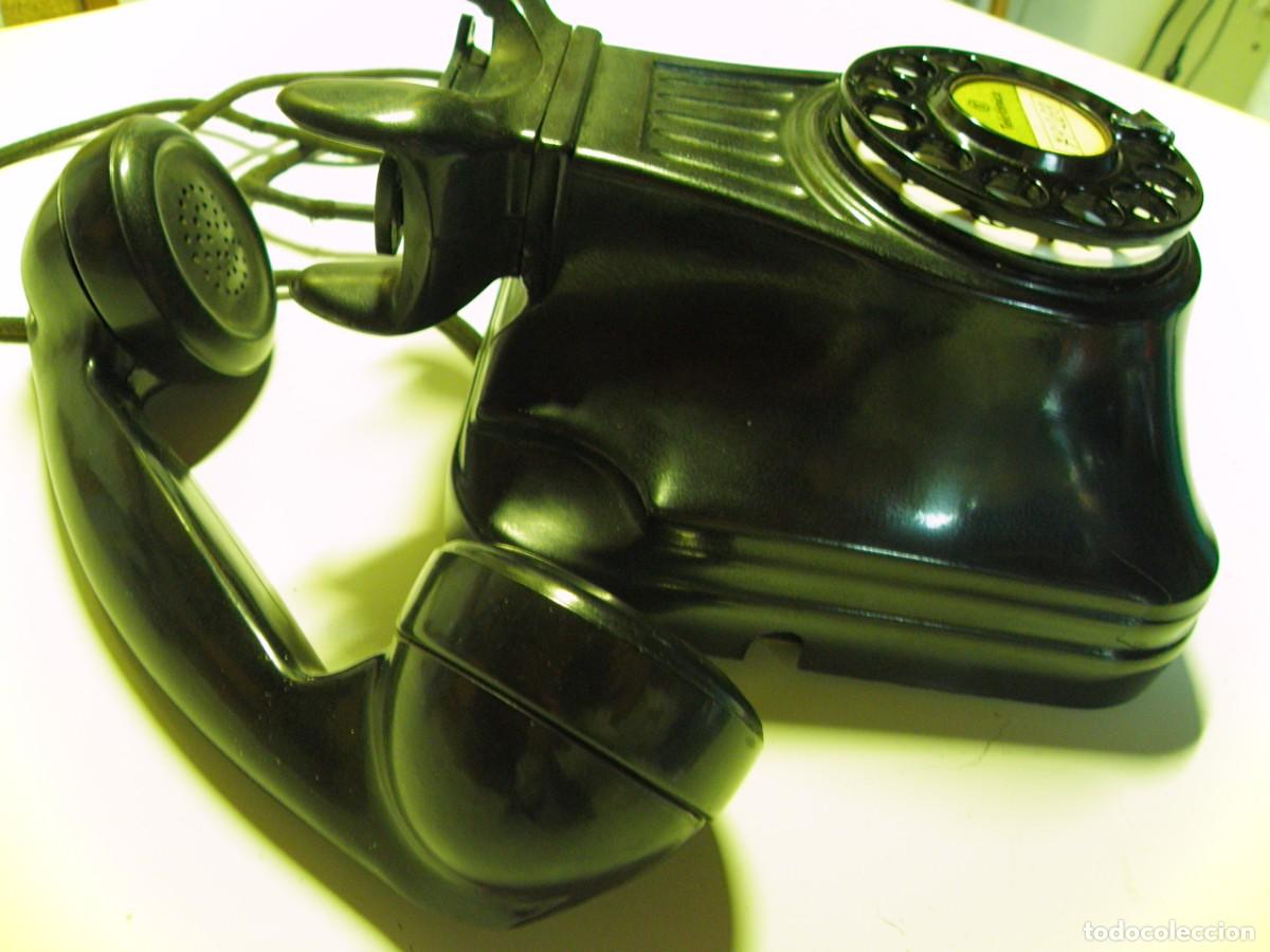 Tel&eacute;fonos: Telefono de baquelita negro - Foto 4