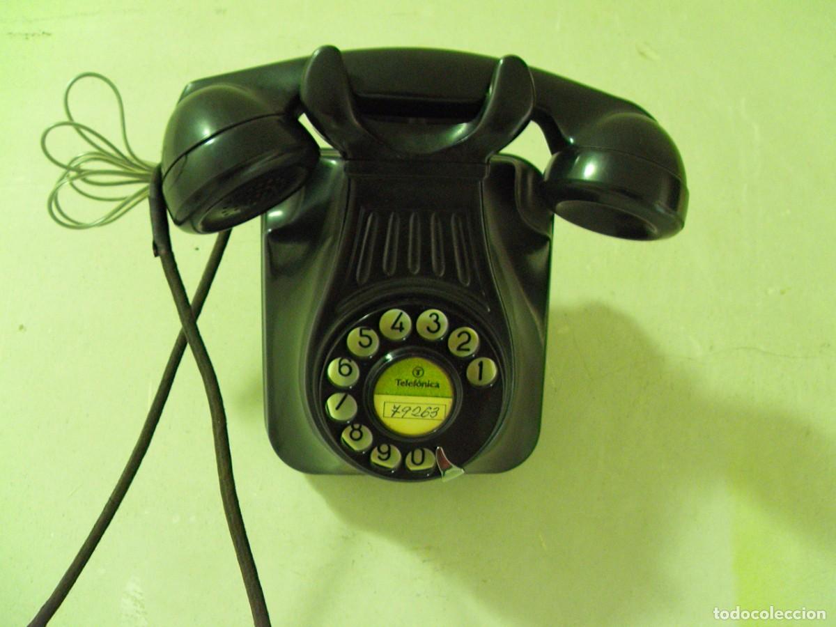 Tel&eacute;fonos: Telefono de baquelita negro - Foto 7