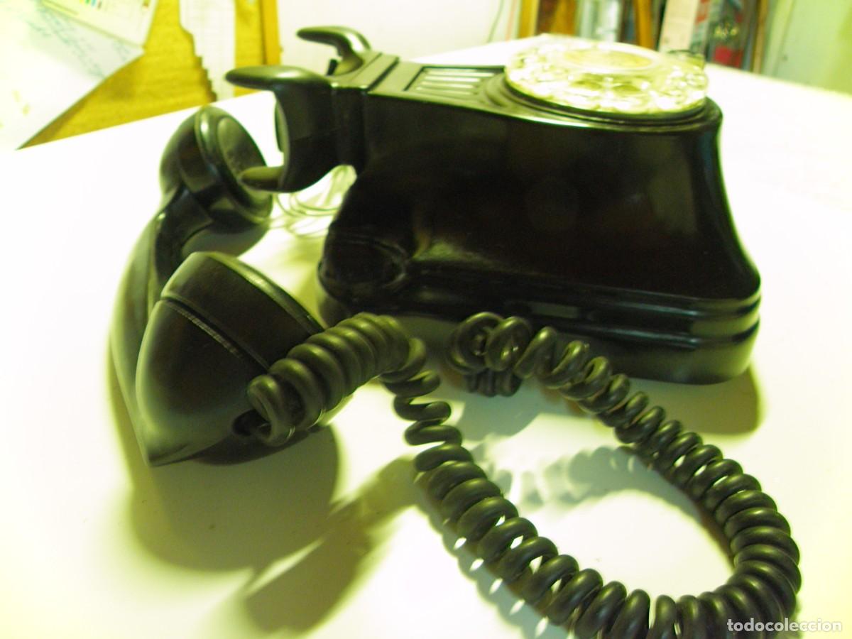 Tel&eacute;fonos: Telefono de baquelita negro - Foto 3