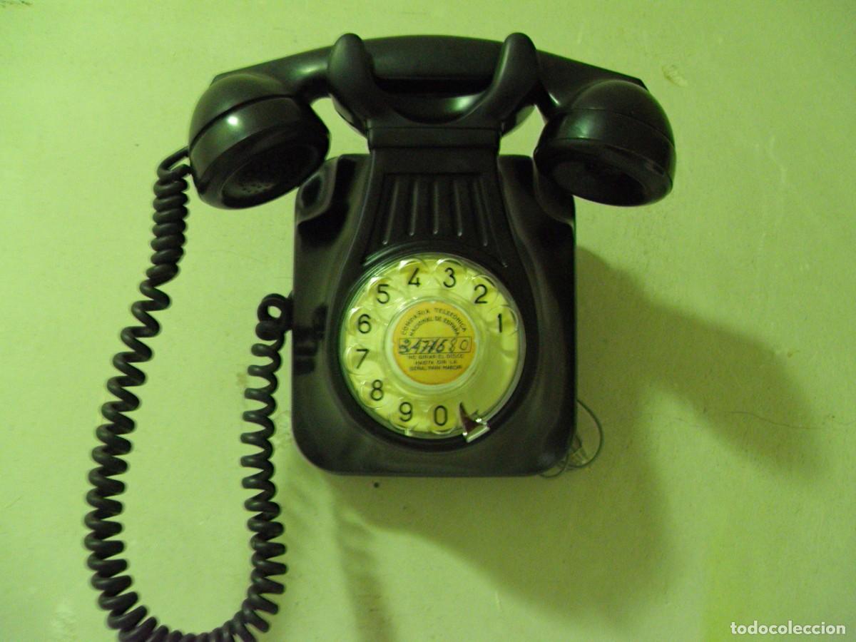 Tel&eacute;fonos: Telefono de baquelita negro - Foto 6