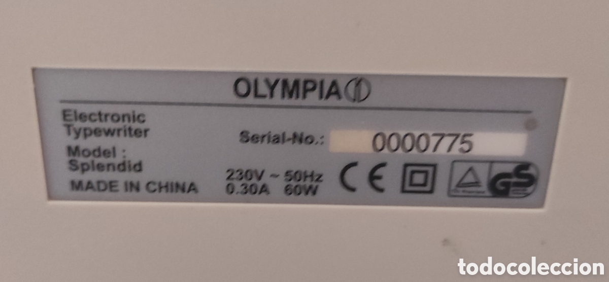 Antig&uuml;edades: M&aacute;quina de escribir Olympia Splendid - Foto 4