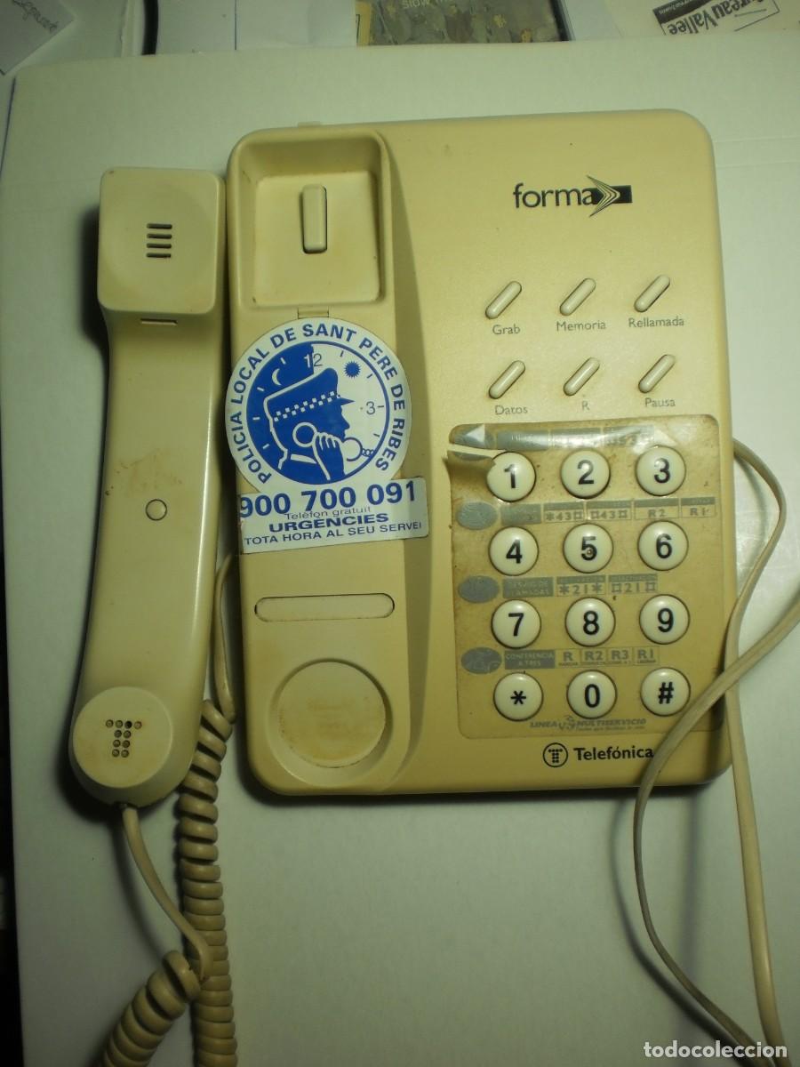Tel&eacute;fonos: tel&eacute;fono forma telef&oacute;nica en funcionamiento (buen estado) - Foto 2