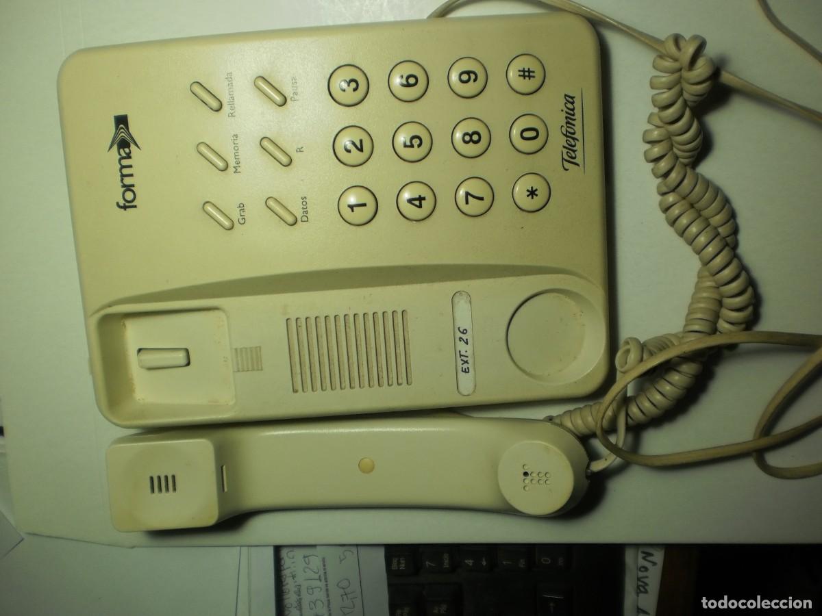 Tel&eacute;fonos: tel&eacute;fono forma telef&oacute;nica no funciona, con cable de conexi&oacute;n (alg&uacute;n defecto) - Foto 2