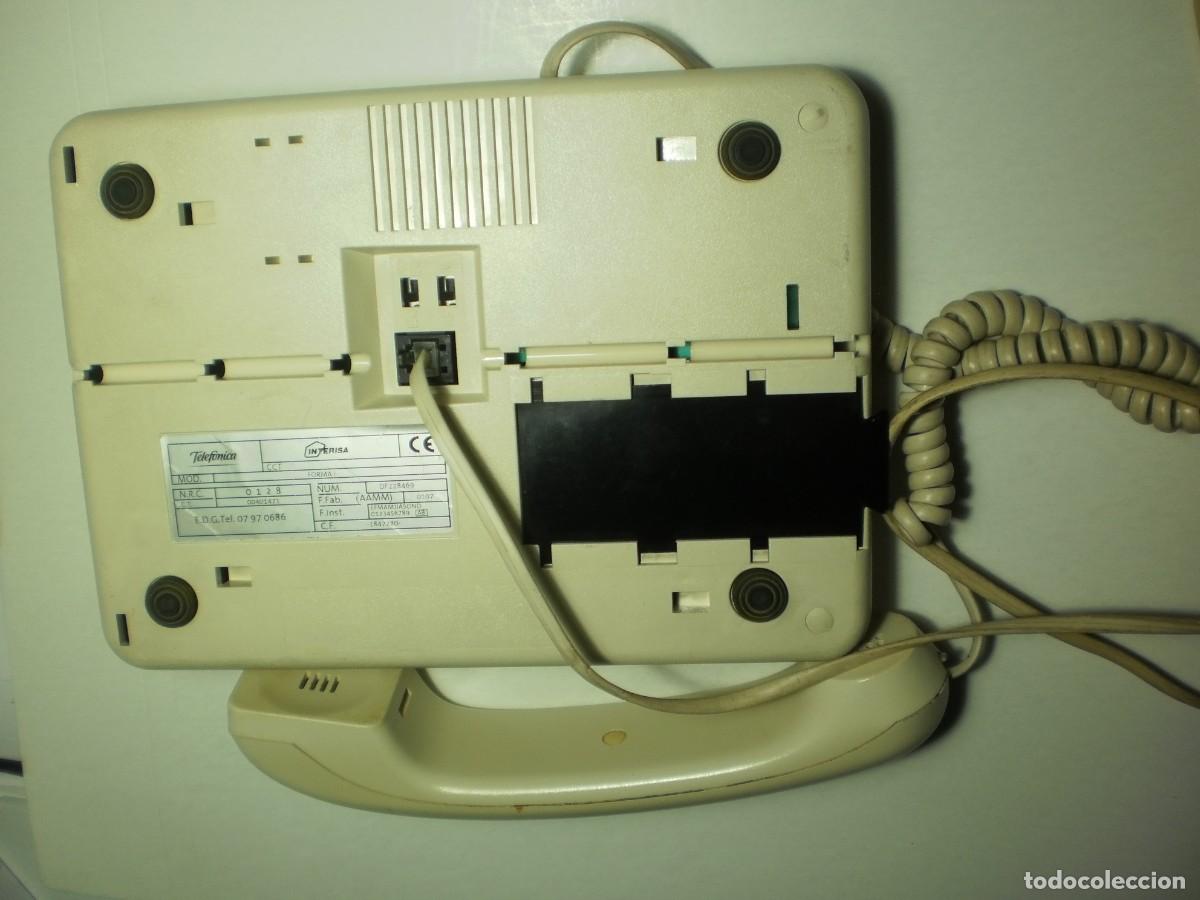 Tel&eacute;fonos: tel&eacute;fono forma telef&oacute;nica no funciona, con cable de conexi&oacute;n (alg&uacute;n defecto) - Foto 3