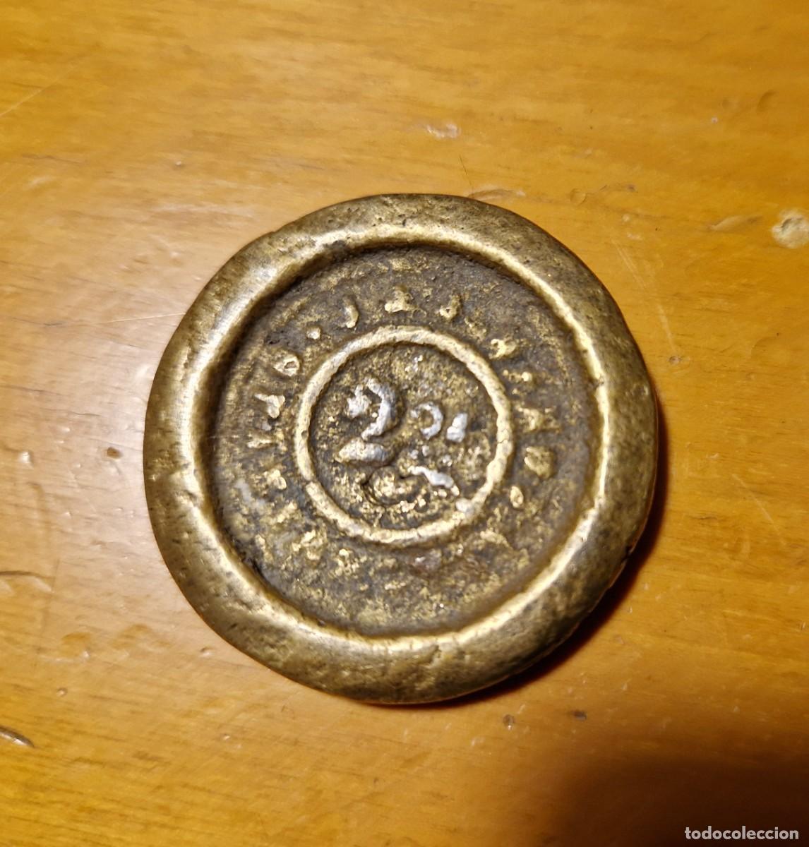 Antig&uuml;edades: PESO ANTIGUO 2 OZ BRONCE - Foto 1