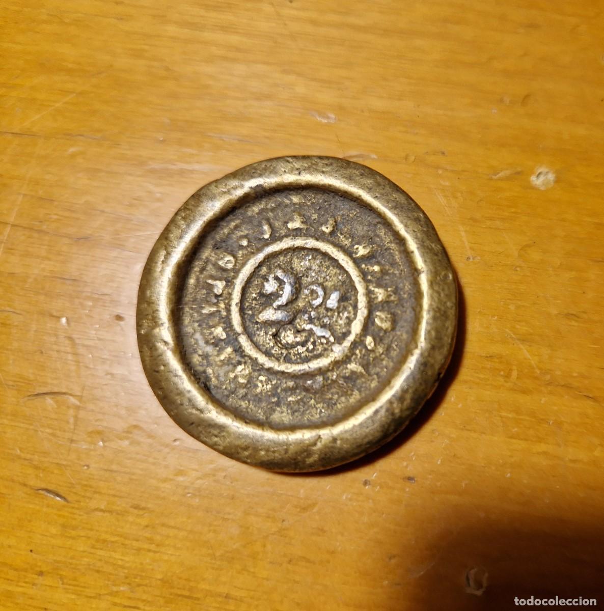 Antig&uuml;edades: PESO ANTIGUO 2 OZ BRONCE - Foto 2