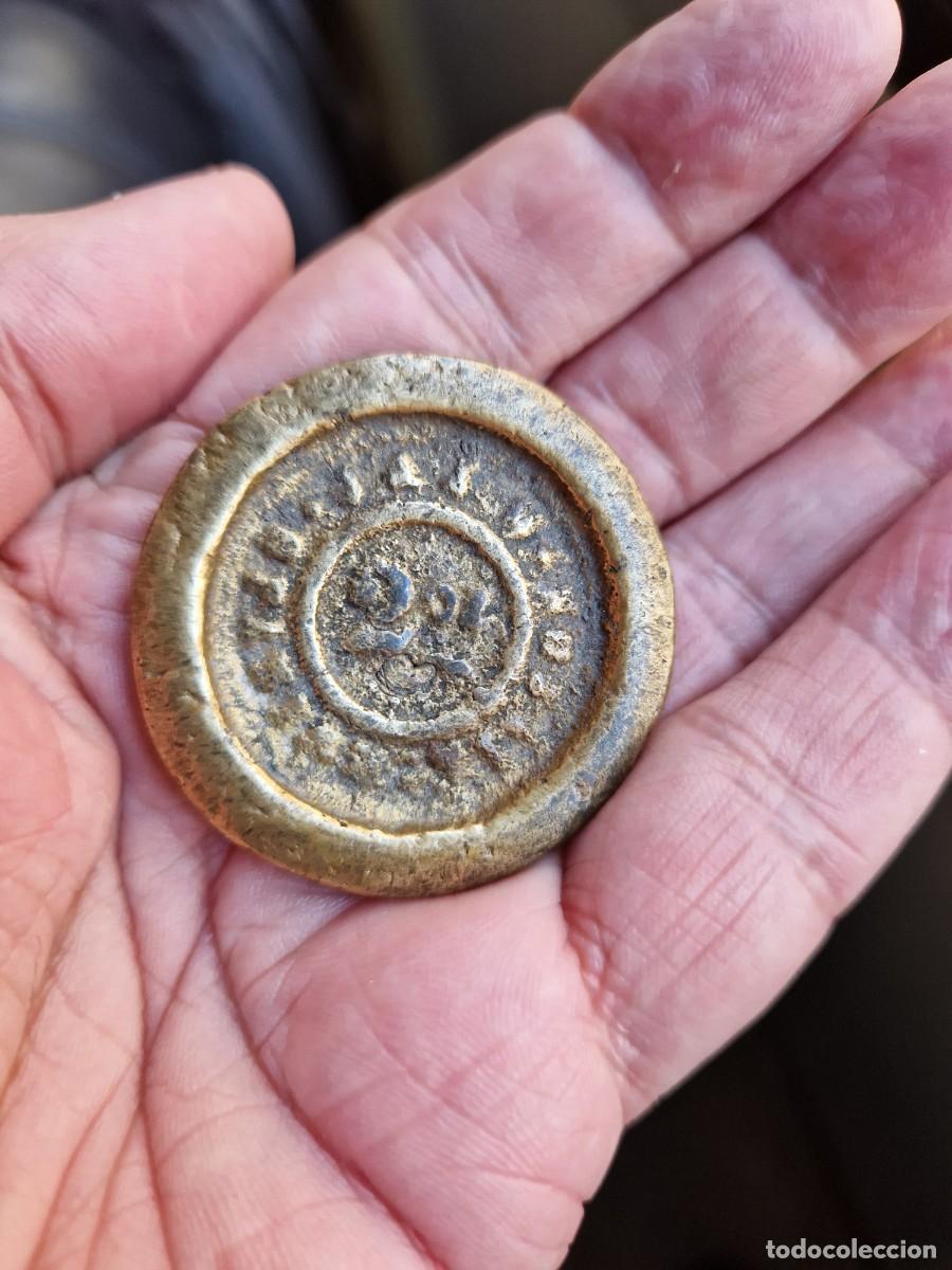 Antig&uuml;edades: PESO ANTIGUO 2 OZ BRONCE - Foto 6