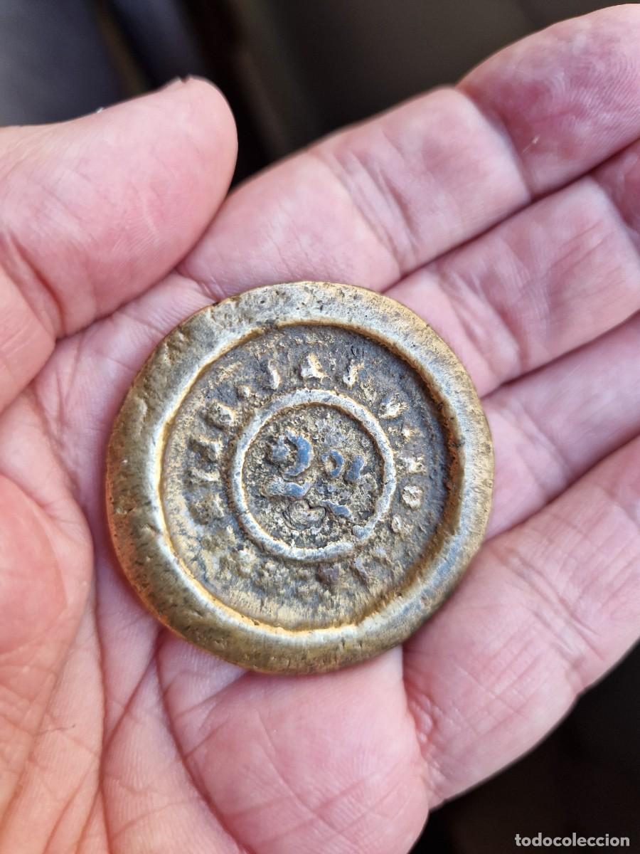Antig&uuml;edades: PESO ANTIGUO 2 OZ BRONCE - Foto 7