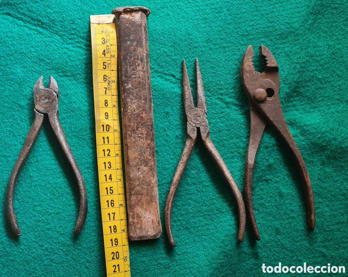Antig&uuml;edades: Lote de 14 herramientas antiguas. - Foto 2