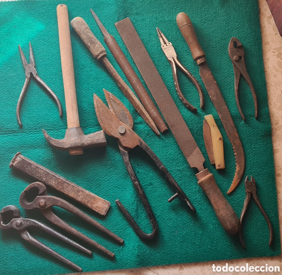 Antig&uuml;edades: Lote de 14 herramientas antiguas. - Foto 1