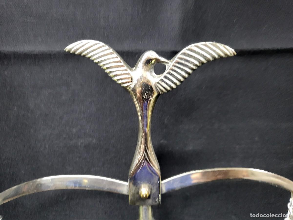 Antig&uuml;edades: BALANZA DECORATIVA CON PAJARO - Foto 2