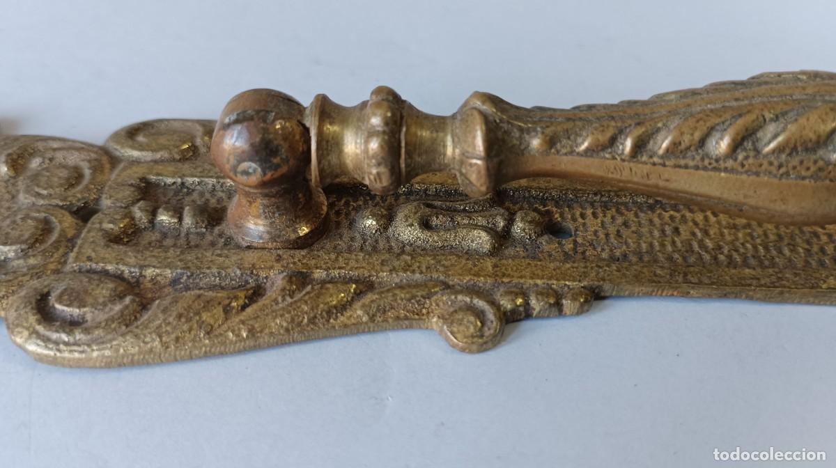 Antig&uuml;edades: ANTIGUO TIRADOR BRONCE, R114 - Foto 11