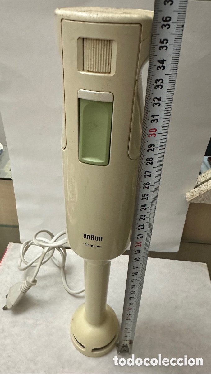 Antig&uuml;edades: BRAUN MINIPIMER VINTAGE PRINCIPIOS DE LOS 80 FUNCIONA - Foto 2