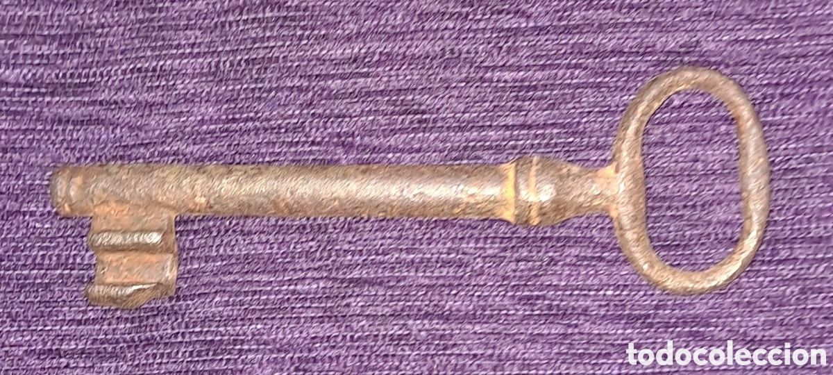 Antig&uuml;edades: LLAVE ANTIGUA MACIZA, EN HIERRO DULCE, VER - Foto 7