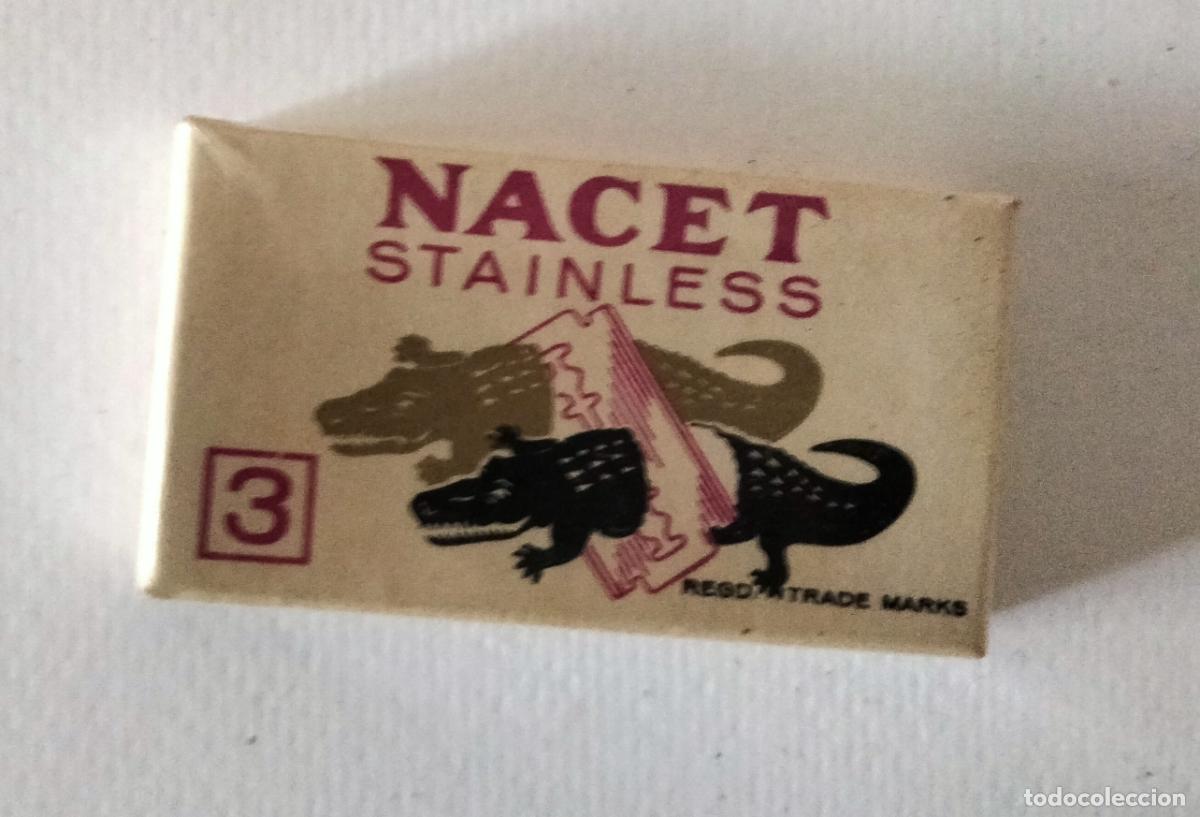 Antig&uuml;edades: Caja con cuchillas de afeitar Nacet - Foto 1
