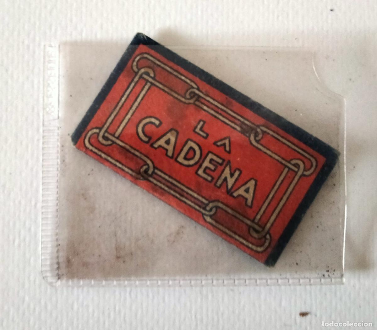 Antig&uuml;edades: Cuchilla de afeitar La Cadena - Foto 1