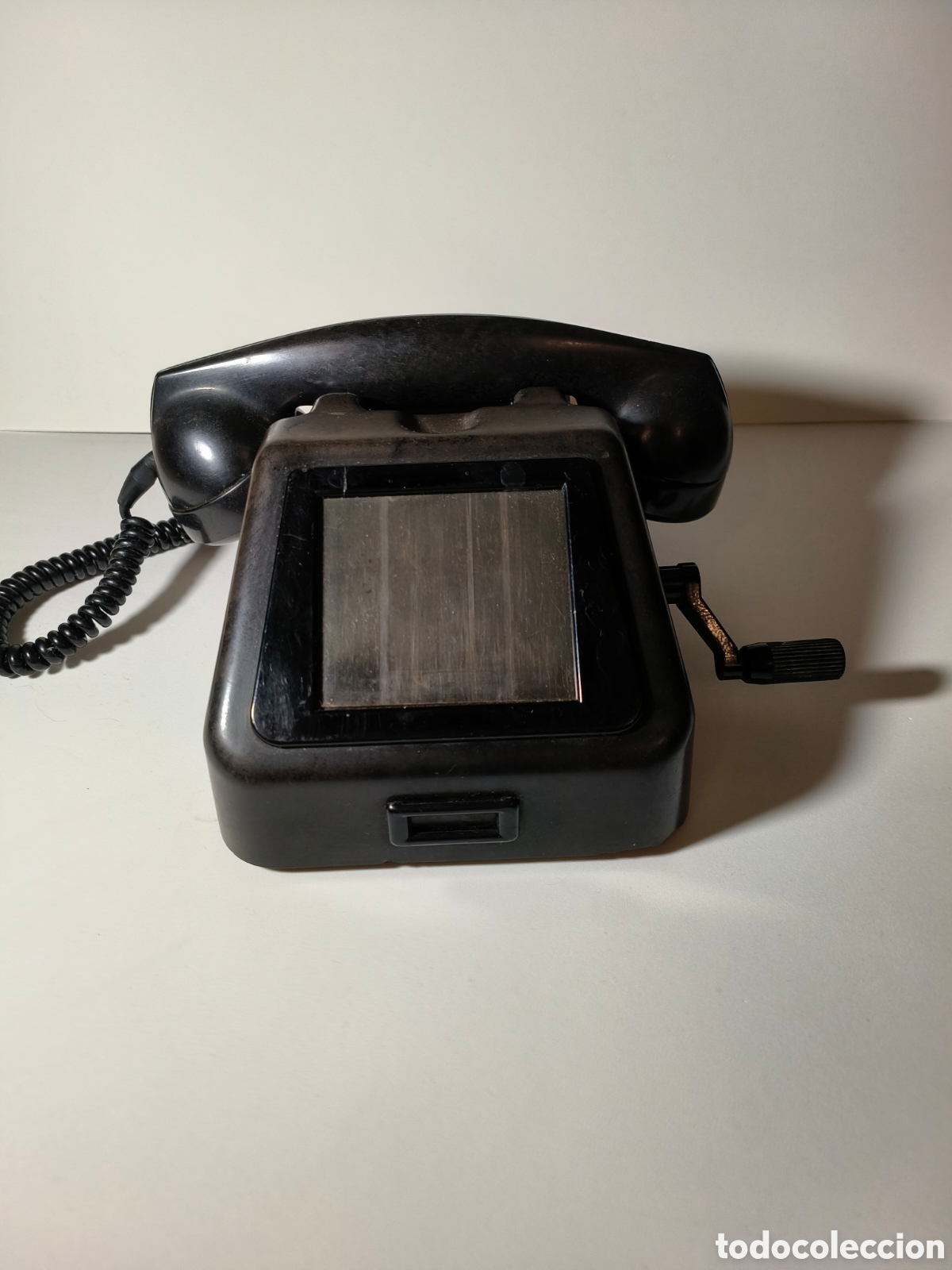Tel&eacute;fonos: Tel&eacute;fono baquelita a manivela - Foto 4