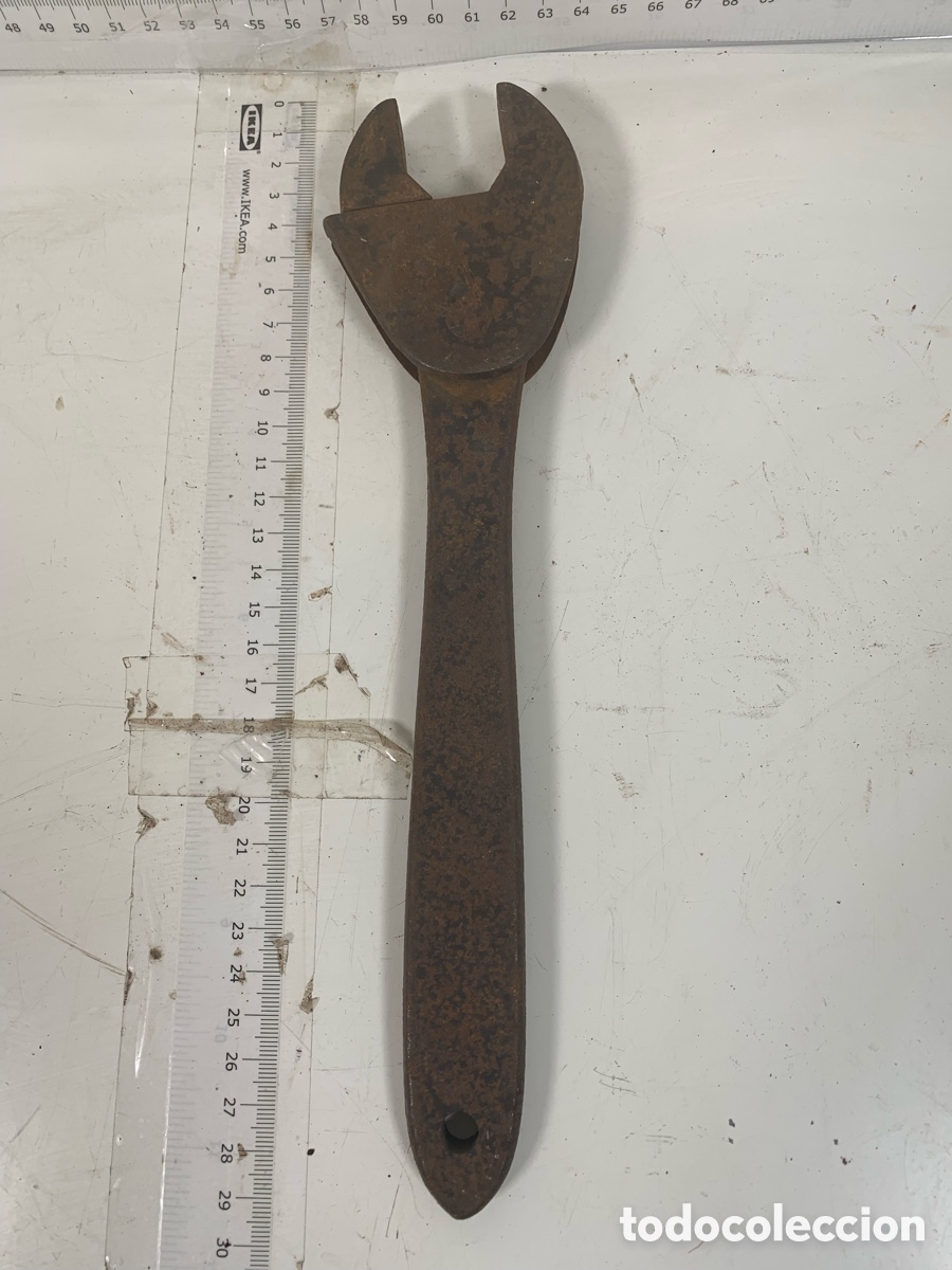 Antig&uuml;edades: 01_ Llave inglesa auto ajustable - Foto 3