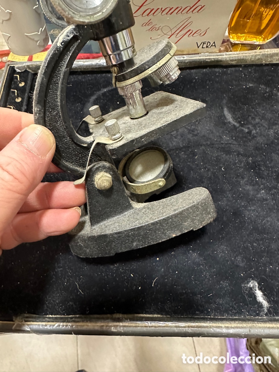 Antig&uuml;edades: Microscopio antiguo, peque&ntilde;o - Foto 3