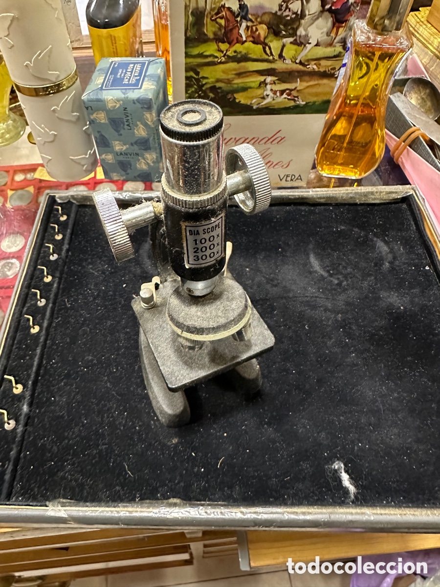 Antig&uuml;edades: Microscopio antiguo, peque&ntilde;o - Foto 1