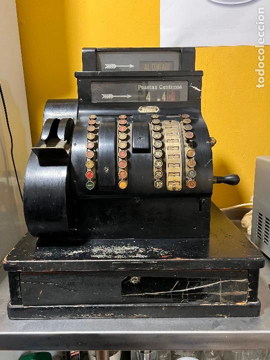 Antig&uuml;edades: Maquina registradora national funcionando - Foto 1