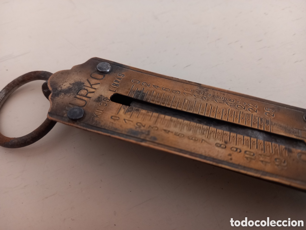 Antig&uuml;edades: URKO. B&aacute;scula manual hasta 12 kgs - Foto 2