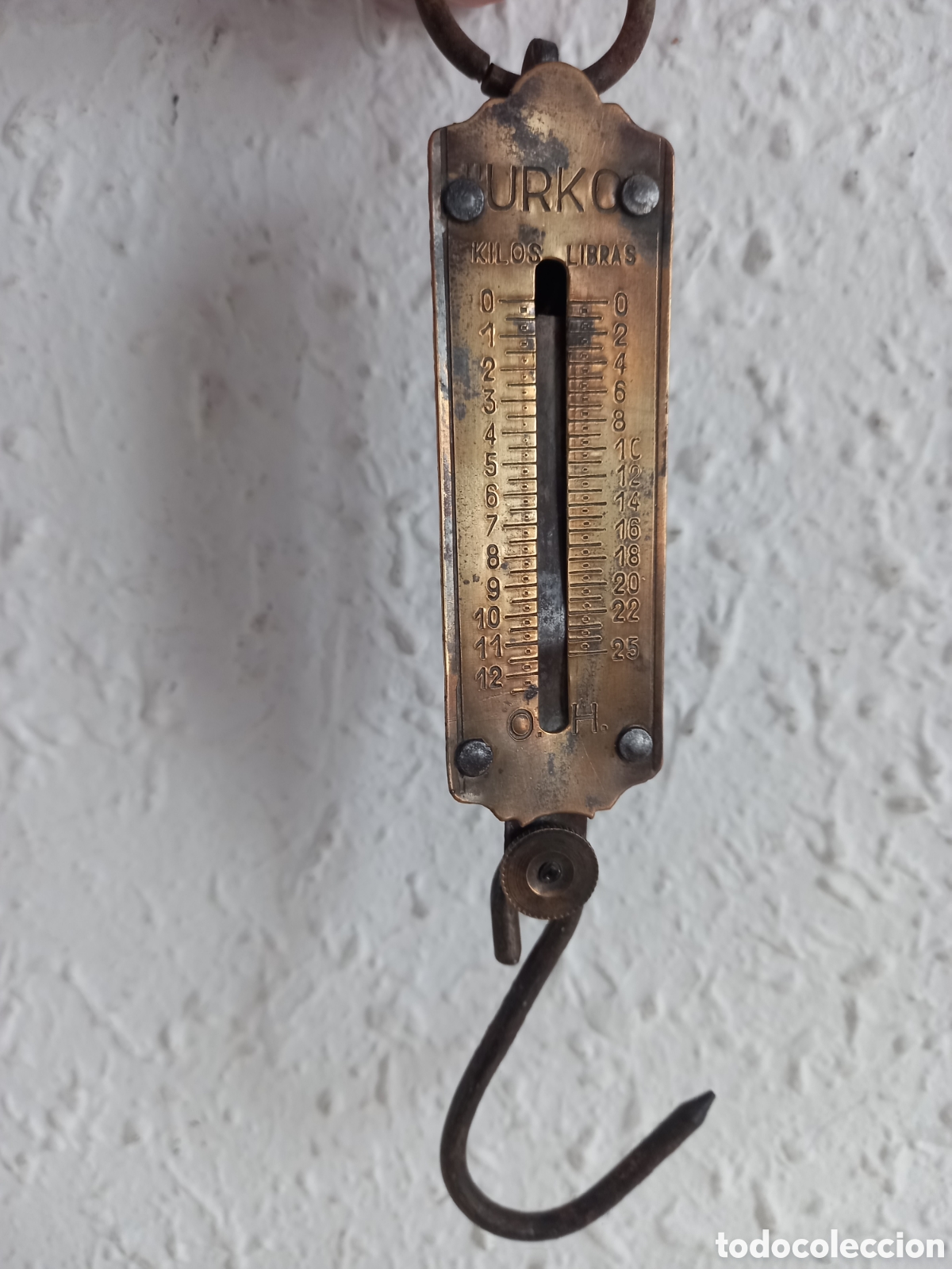 Antig&uuml;edades: URKO. B&aacute;scula manual hasta 12 kgs - Foto 1