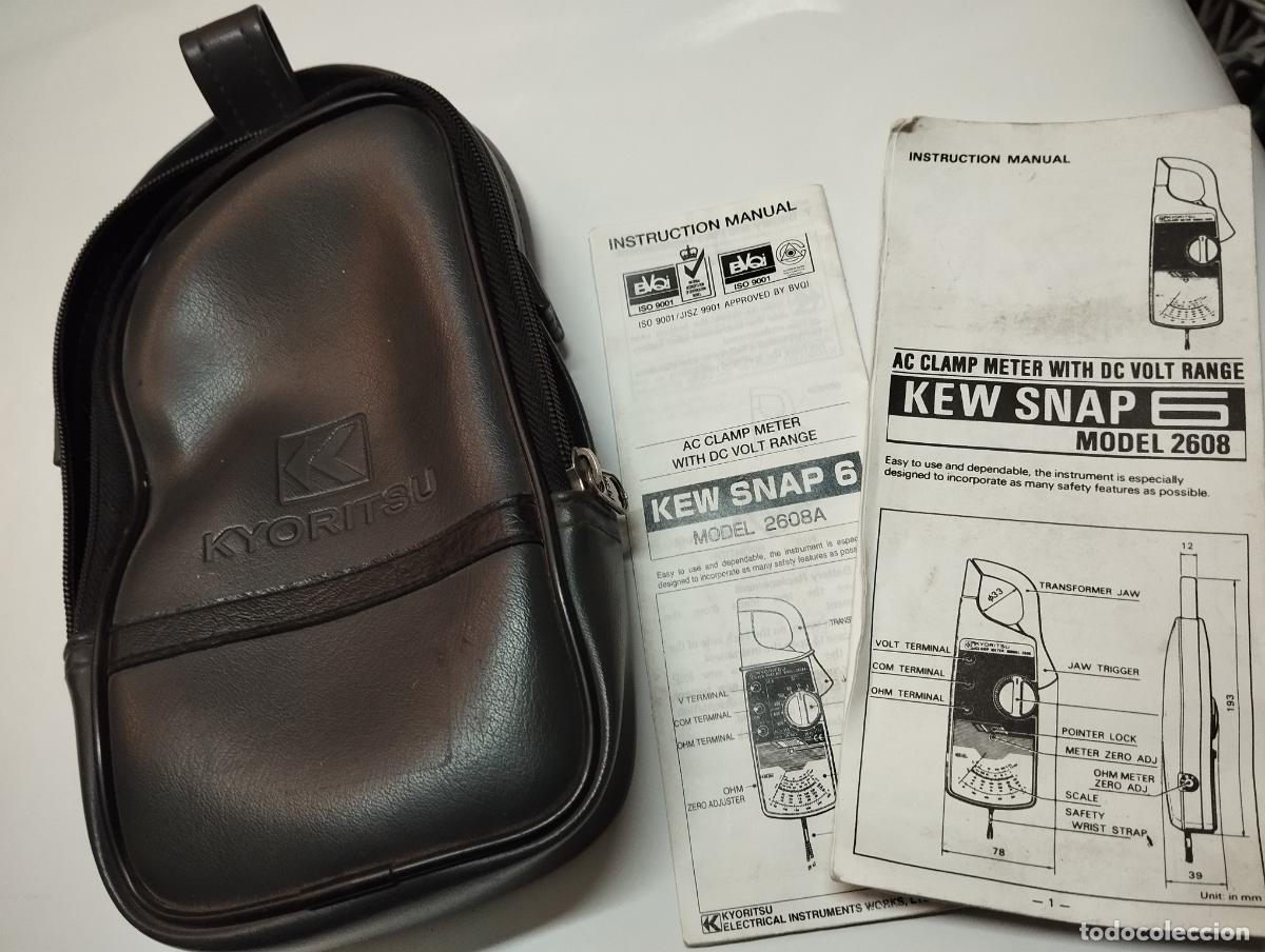 Antig&uuml;edades: PINZA AMPERIMETRICA MULTIMETRO KYORITSU CON ESTUCHE E INSTRUCIONES - Foto 5