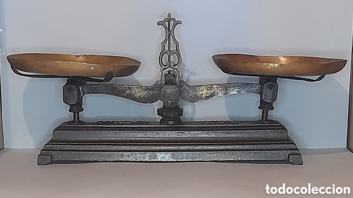 Antig&uuml;edades: Balanza de hierro fundido. - Foto 2
