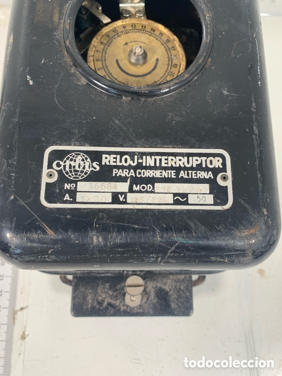 Antig&uuml;edades: 01_ Reloj interruptor corriente alterna - Foto 3