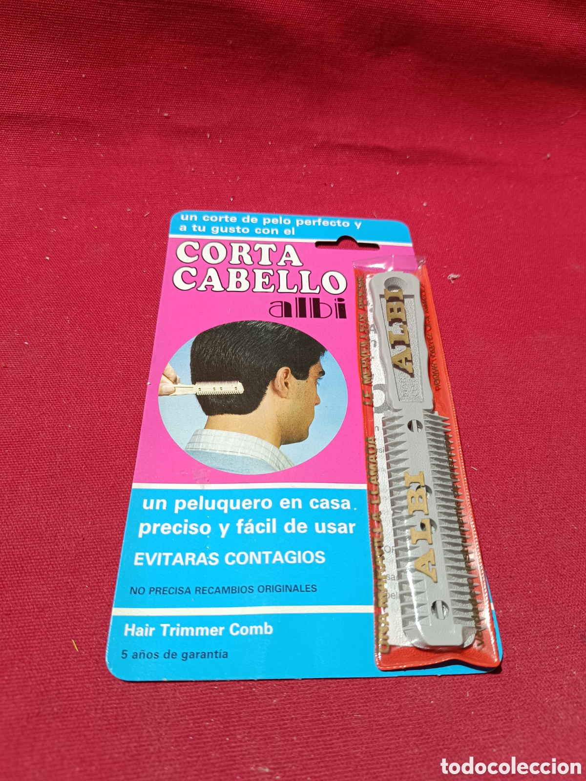 Antig&uuml;edades: Corta cabello Albi en su bl&iacute;ster original - Foto 1