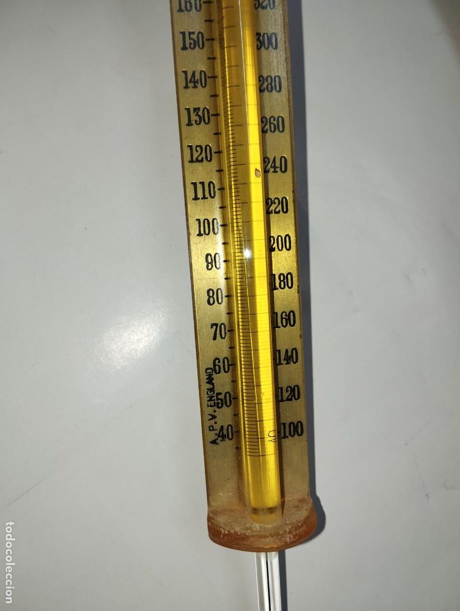 Antig&uuml;edades: TERM&Oacute;METRO ANTIGUO DE LABORATORIO 180&ordm;C - Foto 3