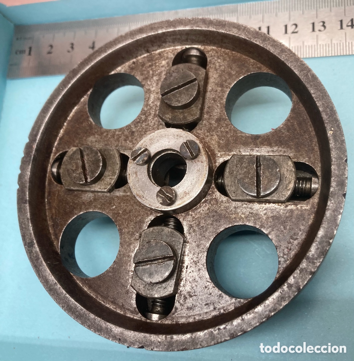 Antig&uuml;edades: Plato de Torno 4 Garras - Foto 2