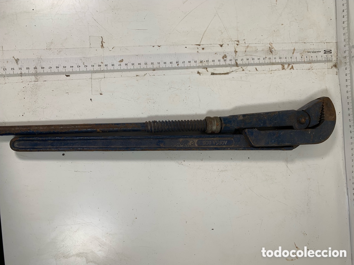 Antig&uuml;edades: 01_ Llave fontanero Acesa - Foto 4