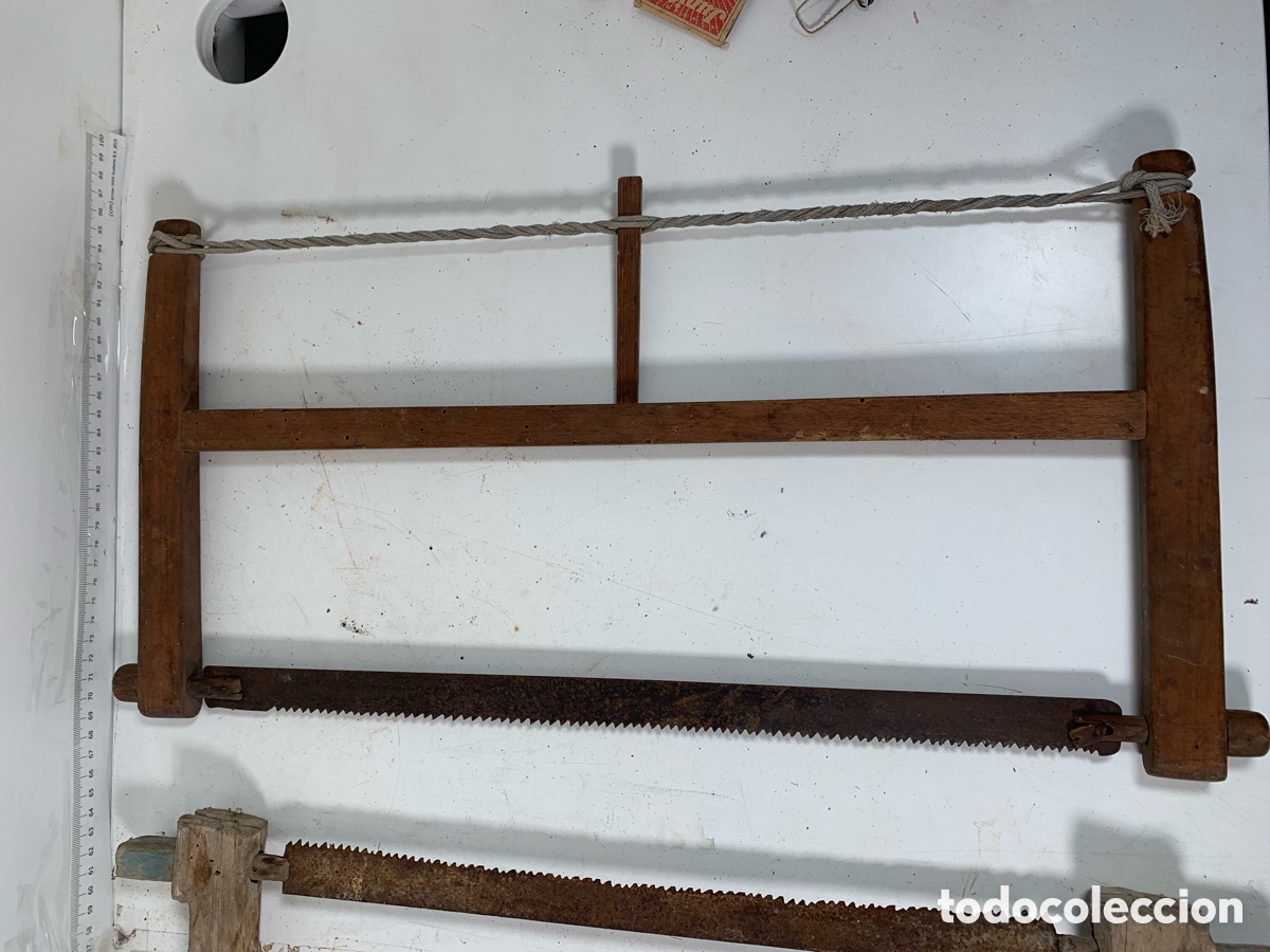 Antig&uuml;edades: 01_ lote sierras carpintero - Foto 6