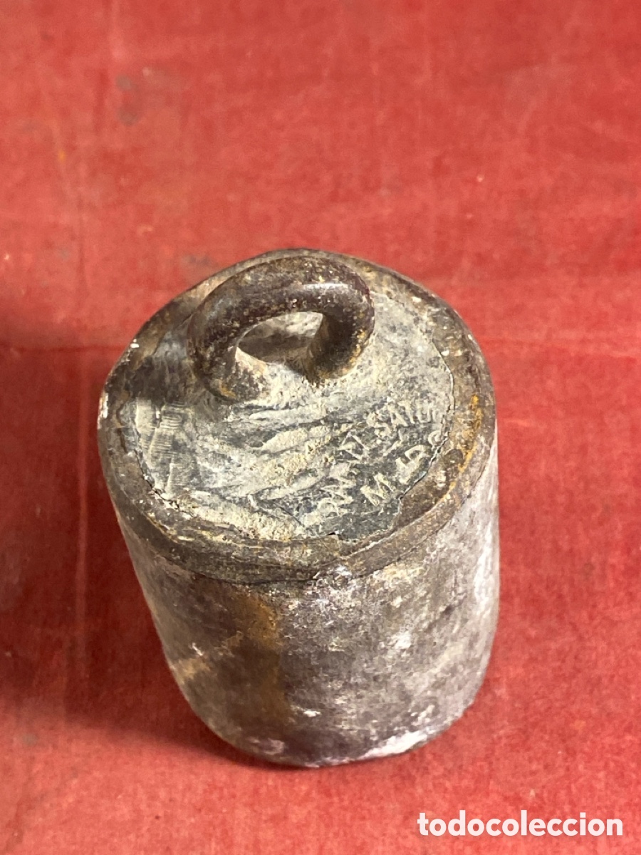 Antig&uuml;edades: ESPIRAL DE HIERRO DE B&Aacute;SCULA CON PESO - Foto 2