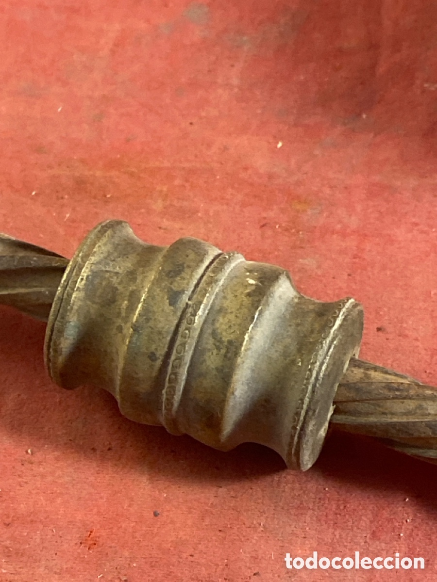 Antig&uuml;edades: ESPIRAL DE HIERRO DE B&Aacute;SCULA CON PESO - Foto 3